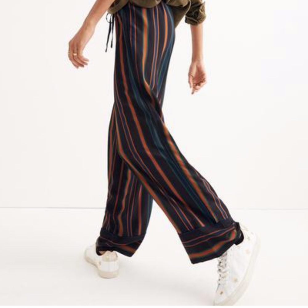 Madewell Pajama Trousers in Clermont Stripe